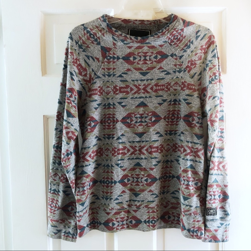 OBEY Propaganda Aztec Sweater Small